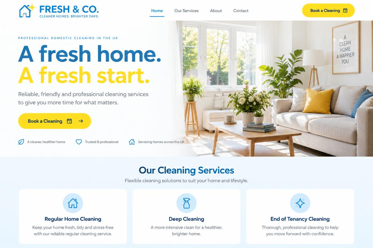 Fresh & Co. concept website design